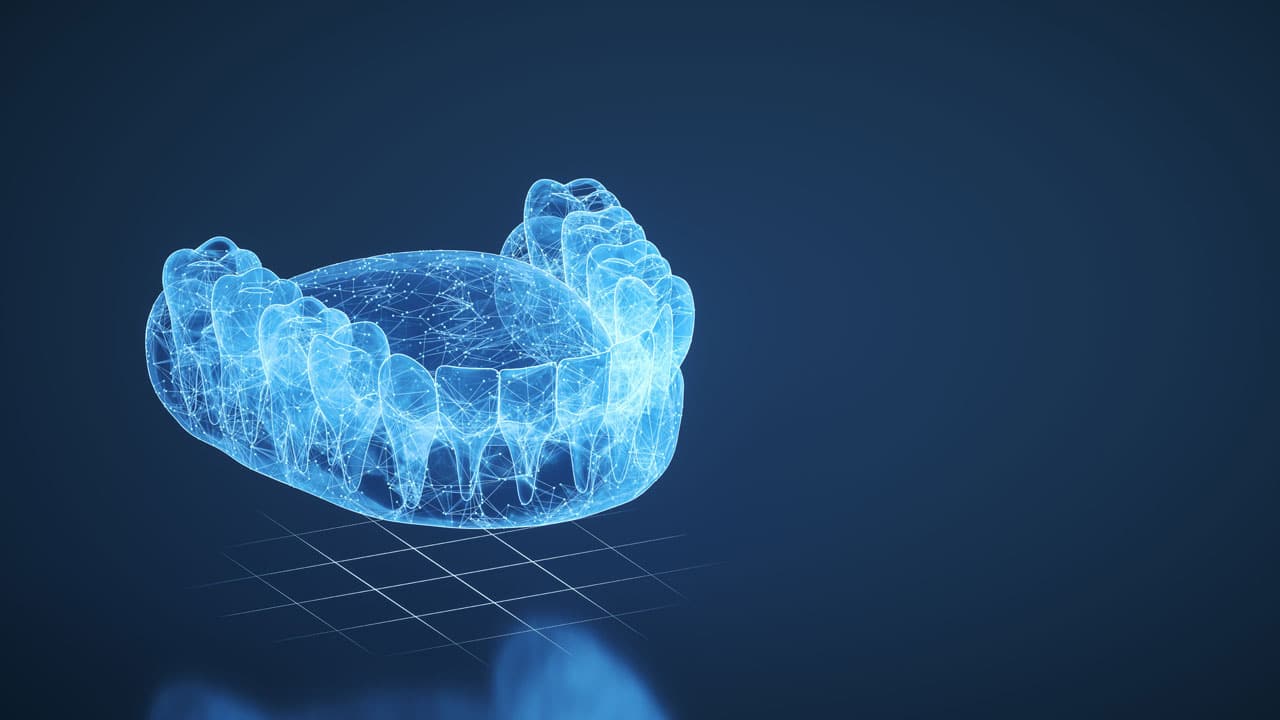 3D rendering of teeth model